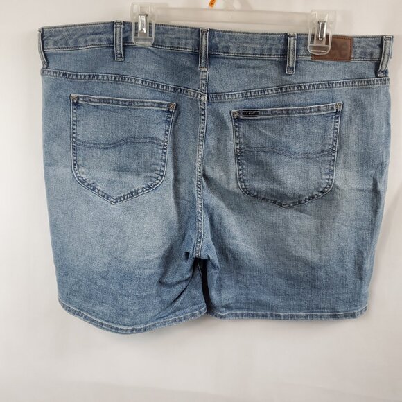 Lee Womens Light Blue Wash Denim Shorts Midrise Short Sz 22M Reg Fit NWT - Picture 4 of 9